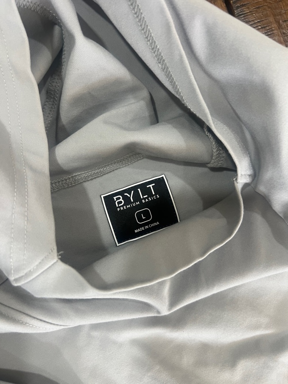 BYLT Premium Basics Hoodie in Light Gray